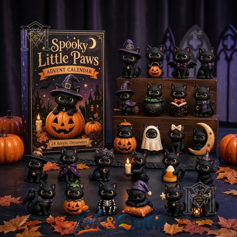 Black Cat Spooky Little Paws Halloween Advent Calendar Calendar