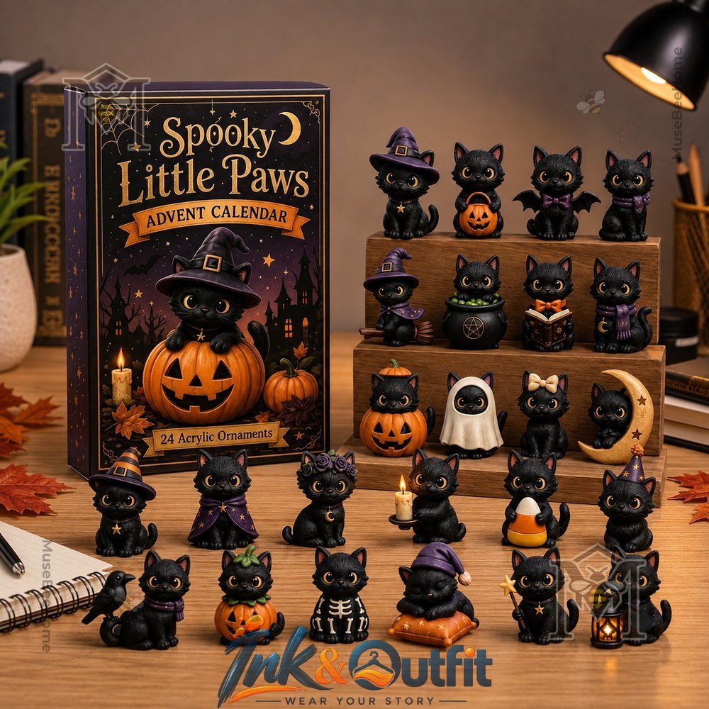 Black Cat Spooky Little Paws Halloween Advent Calendar Calendar