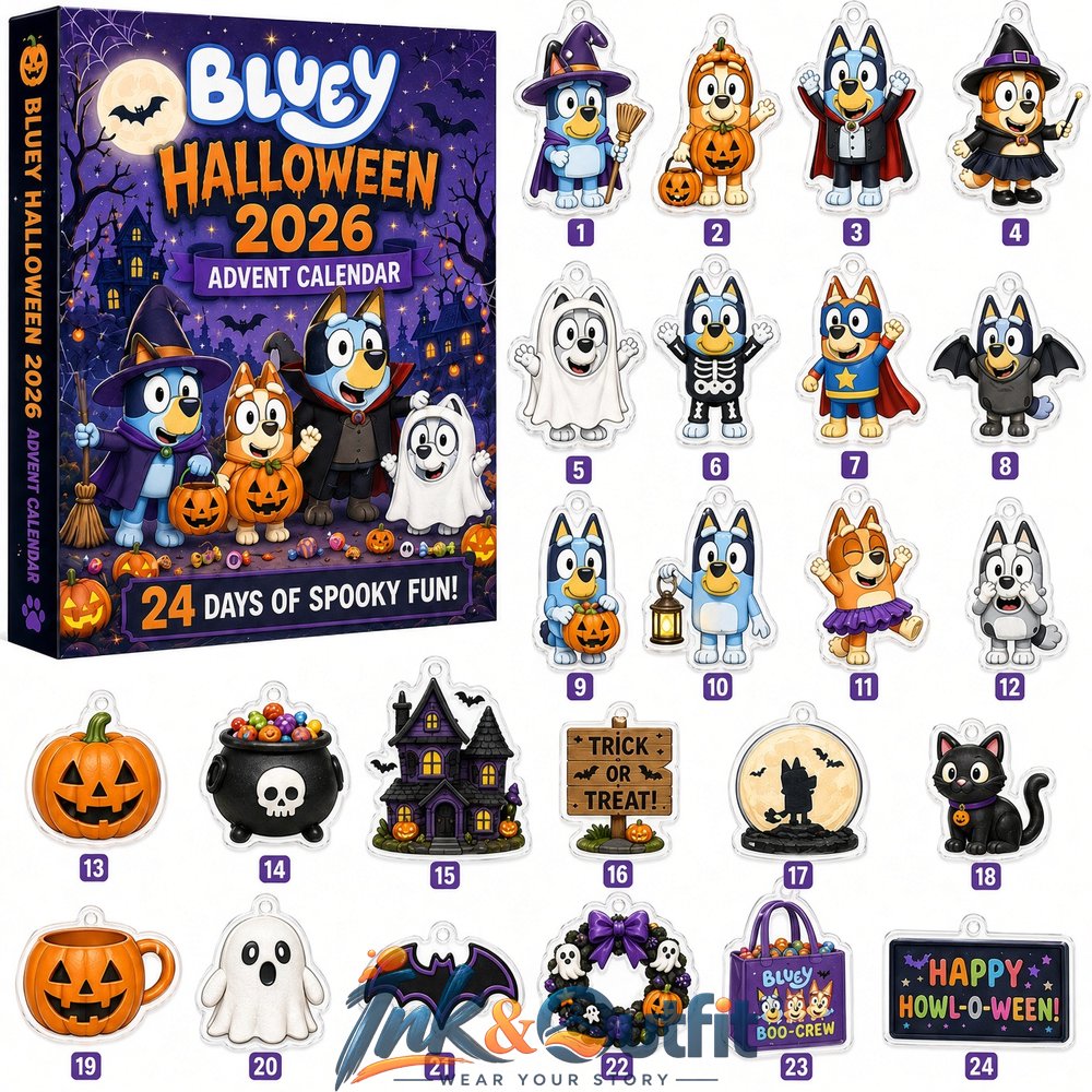 Bluey Halloween 2026 Advent Calendar
