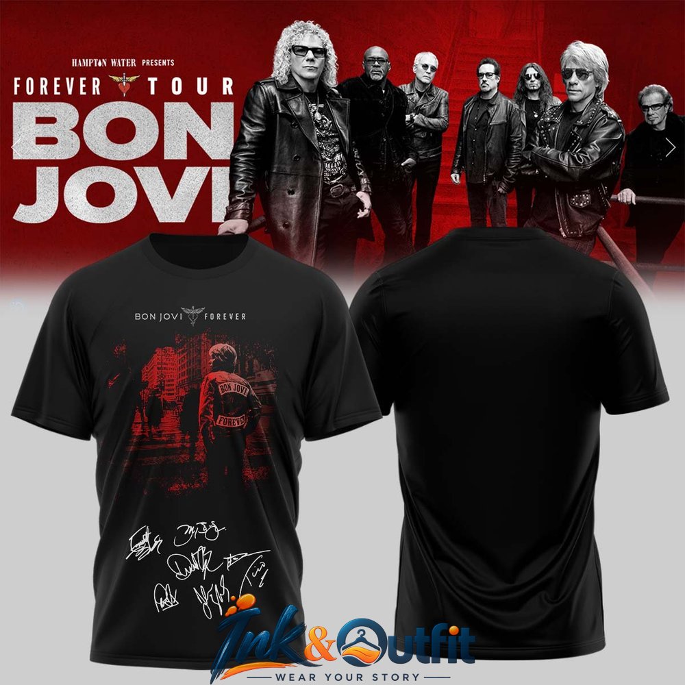 Bon Jovi Forever Tour Signature Collection Limited Edition T-Shirt