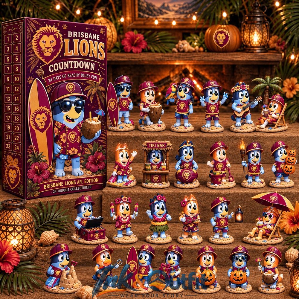 Brisbane Lions Bluey Bingo Halloween Advent Calendar Calendar