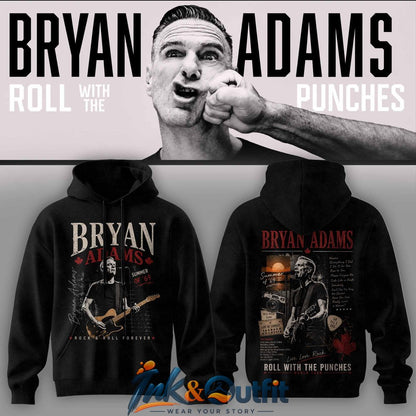 Bryan Adams Roll With The Punches Tour Hoodie