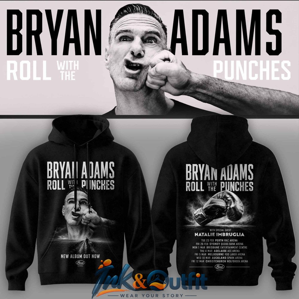 Bryan Adams Roll With The Punches Tour Hoodie