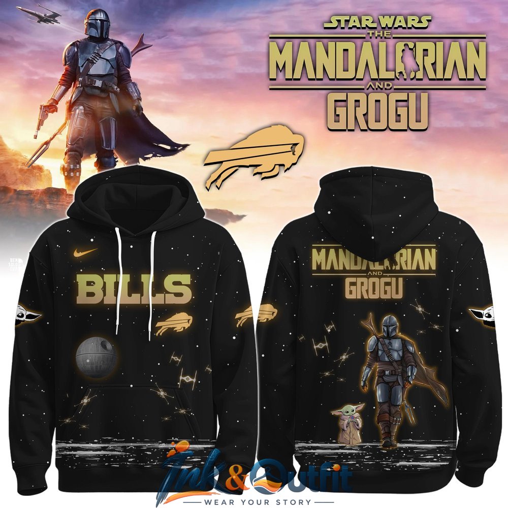 Buffalo Bills Mandalorian and Grogu Hoodie
