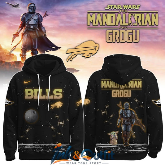 Buffalo Bills Mandalorian and Grogu Hoodie