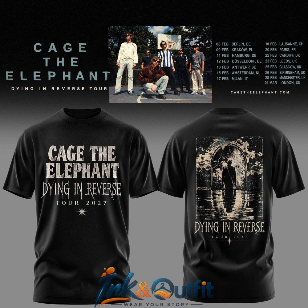 Cage The Elephant - Dying In Reverse Tour 2027 T-Shirt