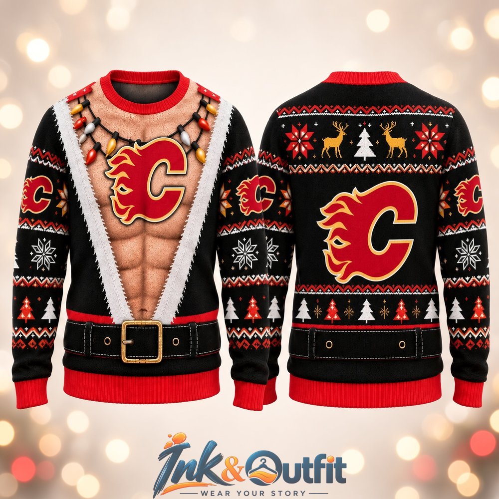 Calgary Flames Funny Body Ugly Christmas Sweater
