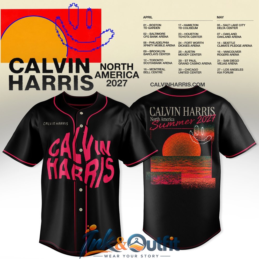 Calvin Harris North America Tour 2027 Baseball V3 Jersey