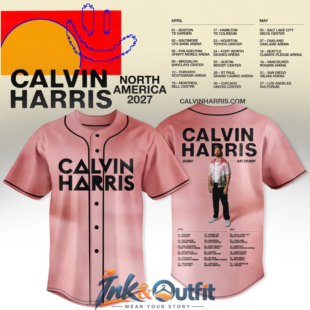 Calvin Harris North America Tour 2027 Baseball V4 Jersey