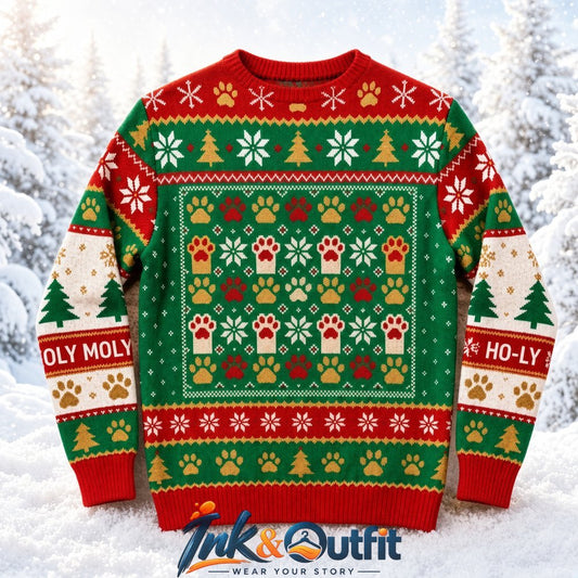 Cat Meme Funny Christmas Ugly Sweater 2026