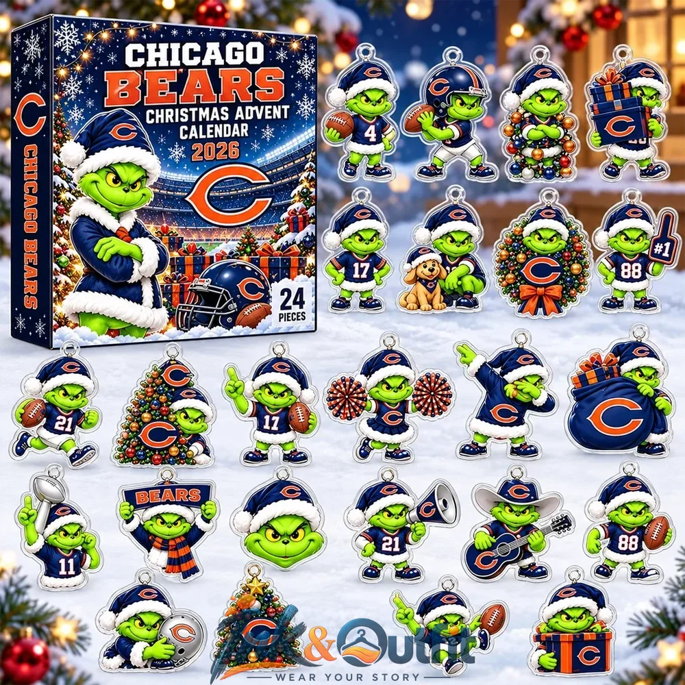 Chicago Bears x Grinch Christmas 2026 Advent Calendar