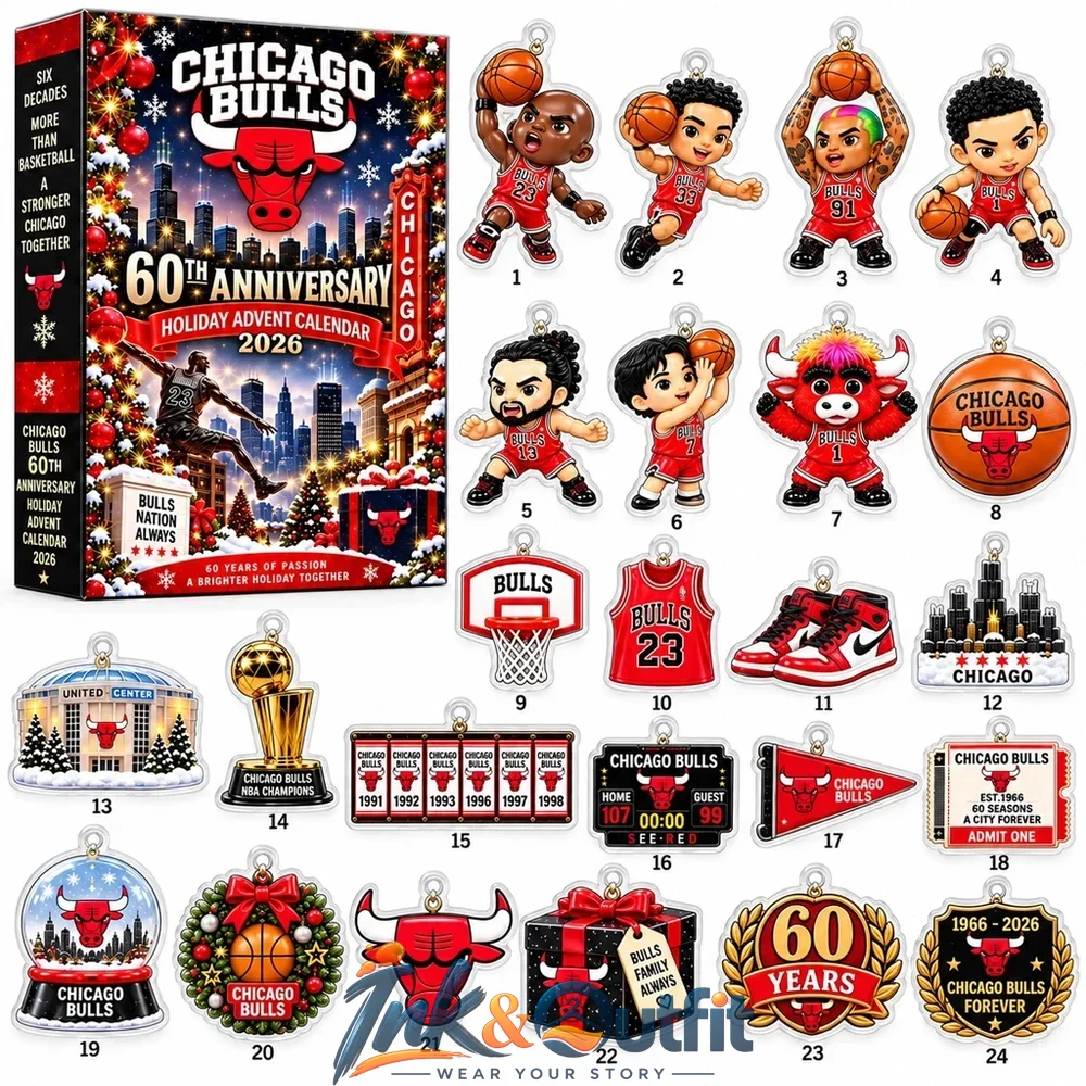 Chicago Bulls 60th Anniversary Holiday 2026 Advent Calendar