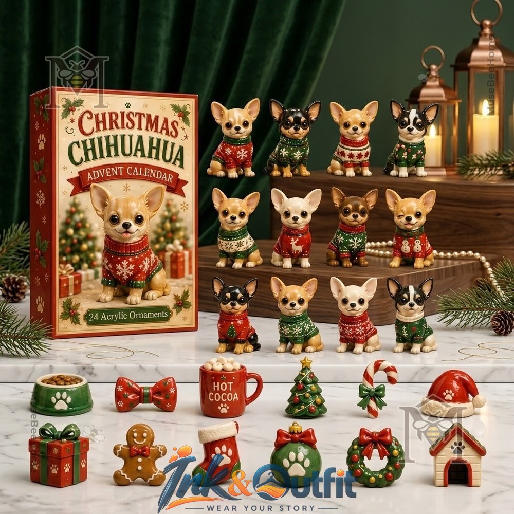 Chihuahua Christmas Advent Calendar Calendar