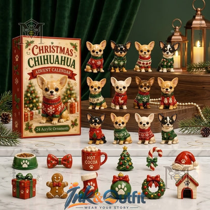 Chihuahua Christmas Advent Calendar Calendar