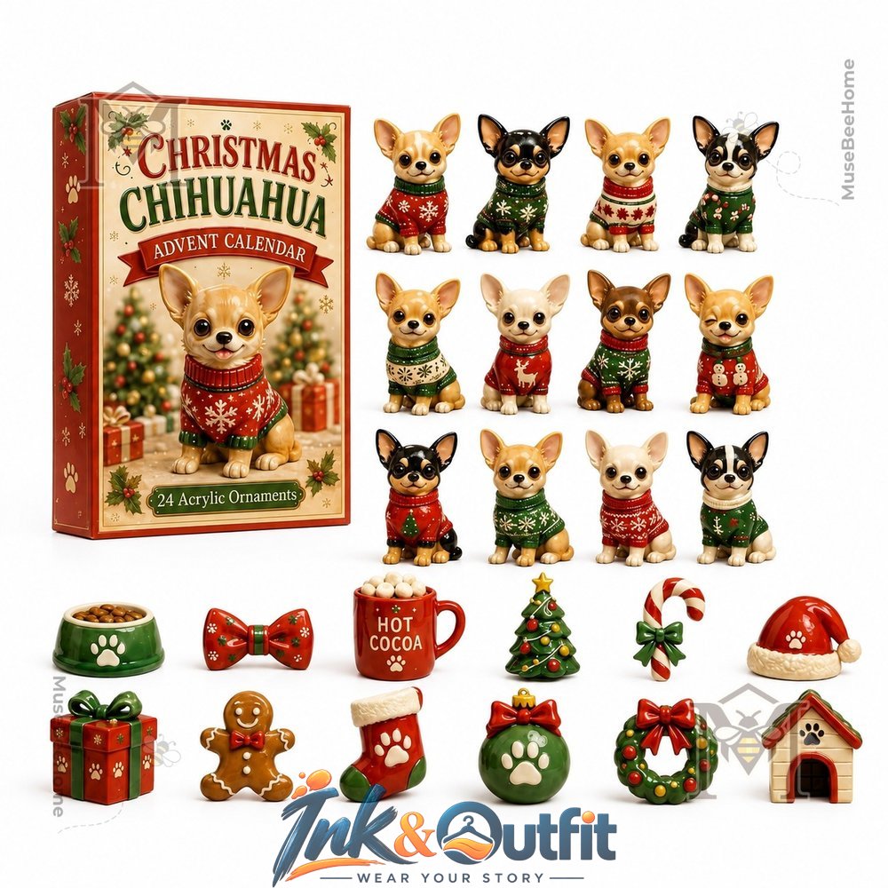 Chihuahua Christmas Advent Calendar Calendar
