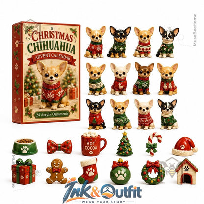 Chihuahua Christmas Advent Calendar Calendar
