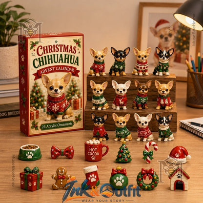 Chihuahua Christmas Advent Calendar Calendar
