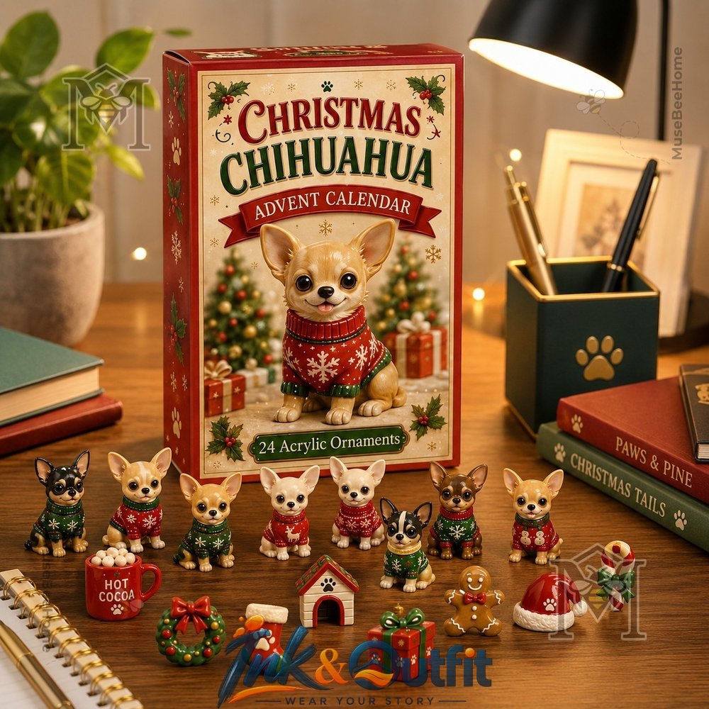 Chihuahua Christmas Advent Calendar Calendar