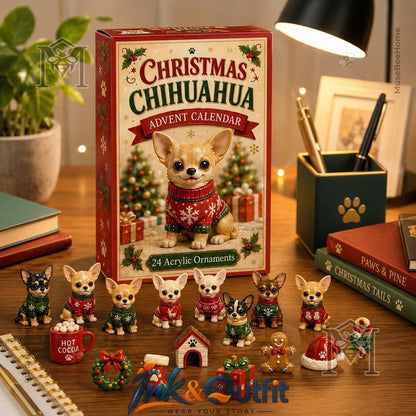 Chihuahua Christmas Advent Calendar Calendar