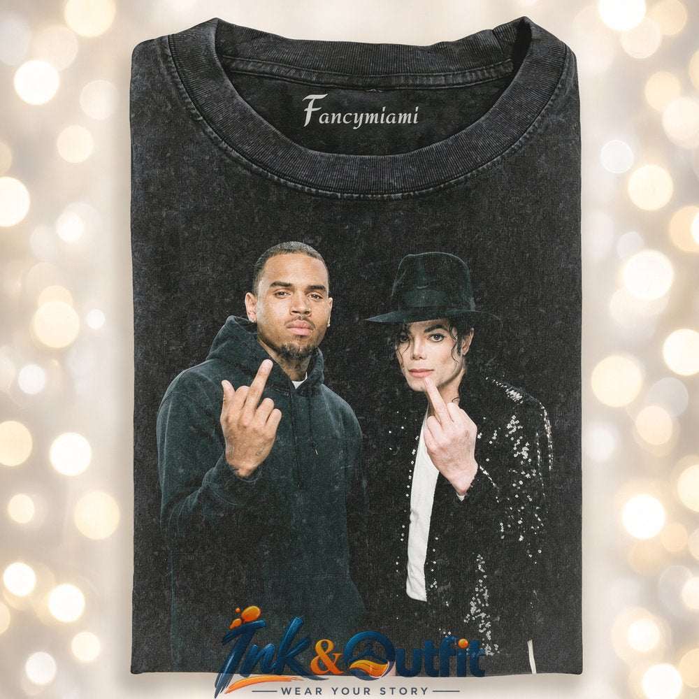 Chris Brown Michael Jackson Middle Finger Shirt