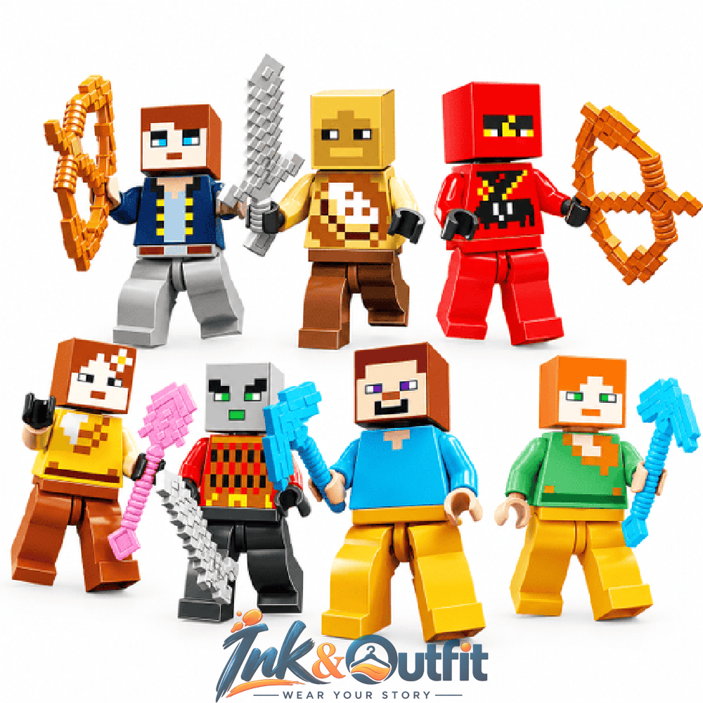 Christmas Advent Calendar 24 Surprise Pixel Building Block Character Figures Holiday Gift Set