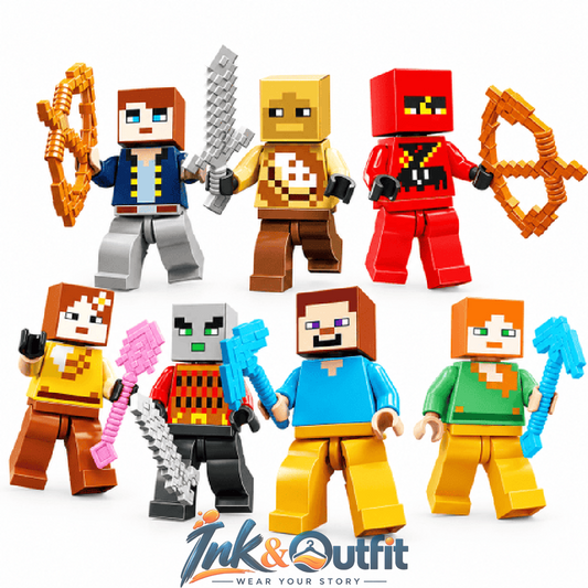 Christmas Advent Calendar 24 Surprise Pixel Building Block Character Figures Holiday Gift Set