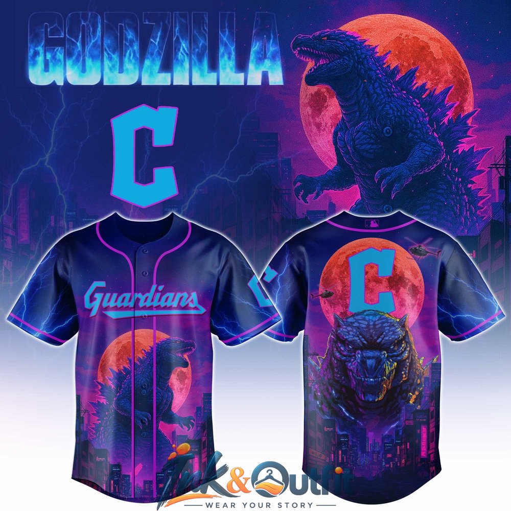 Cleveland Guardians Godzilla Baseball Jersey