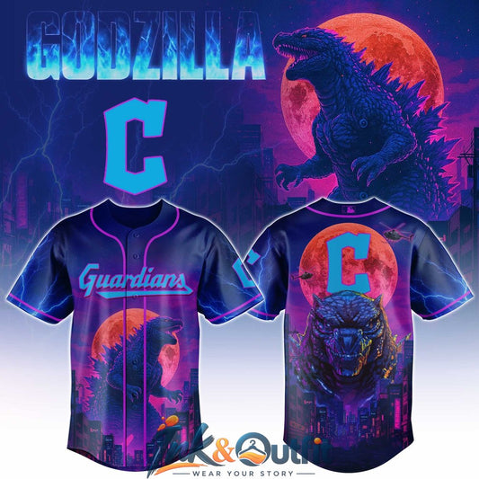 Cleveland Guardians Godzilla Baseball Jersey