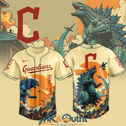 Cleveland Guardians Godzilla Baseball Jersey