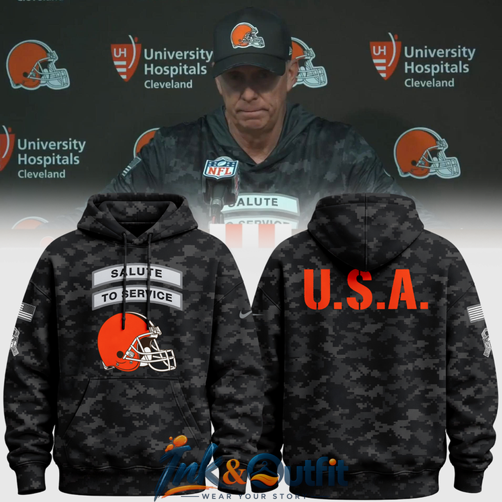 Coach Todd Monken Cleveland Browns Salute to Service 2026 Hoodie