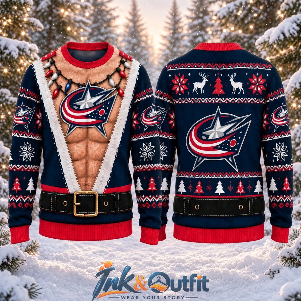 Columbus Blue Jackets Funny Body Ugly Christmas Sweater