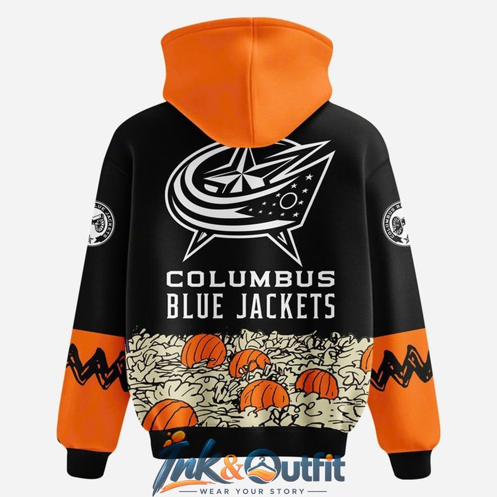 Columbus Blue Jackets x Peanuts Spooktacular Halloween Hoodie