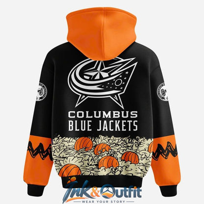 Columbus Blue Jackets x Peanuts Spooktacular Halloween Hoodie