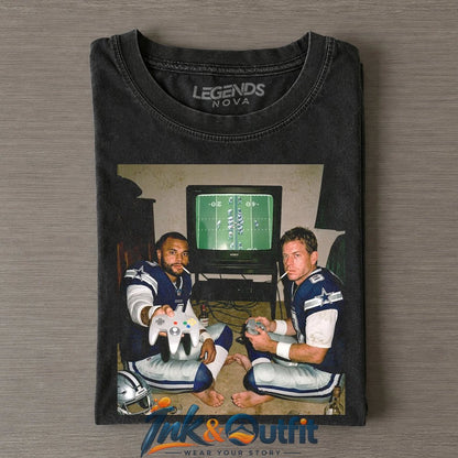 Dallas Cowboys Dak Prescott Troy Aikman Gaming T Shirt
