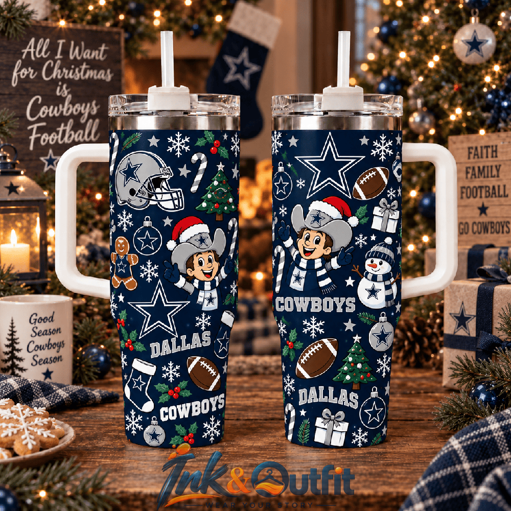 Dallas Cowboys Football Holiday Tumbler Gift For Fans
