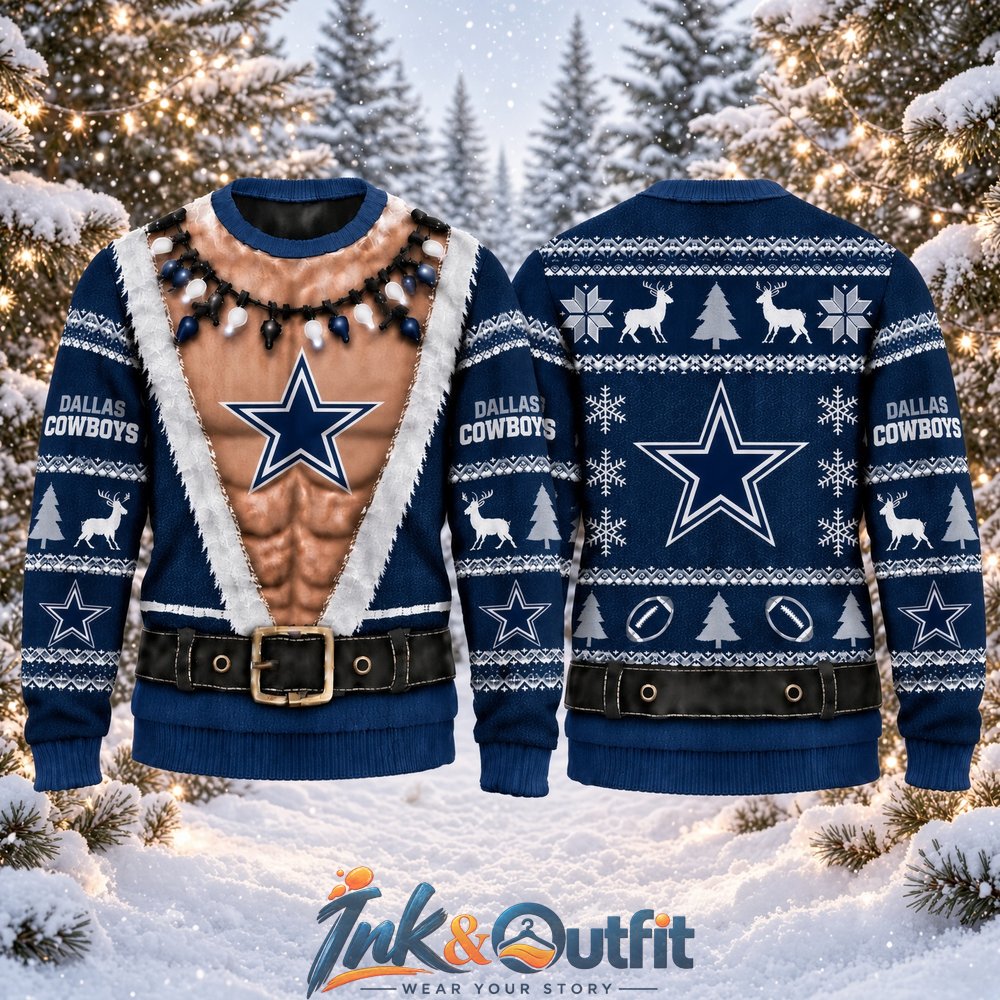 Dallas Cowboys Funny Body Ugly Christmas Sweater