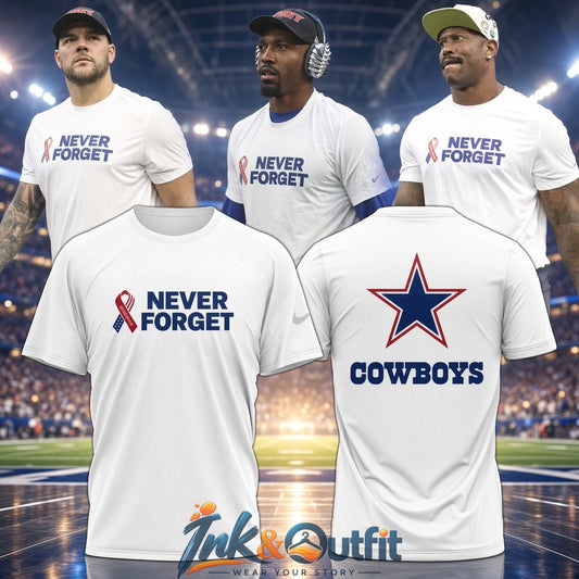 Dallas Cowboys Never Forget T-Shirt – Limited Edition White 911