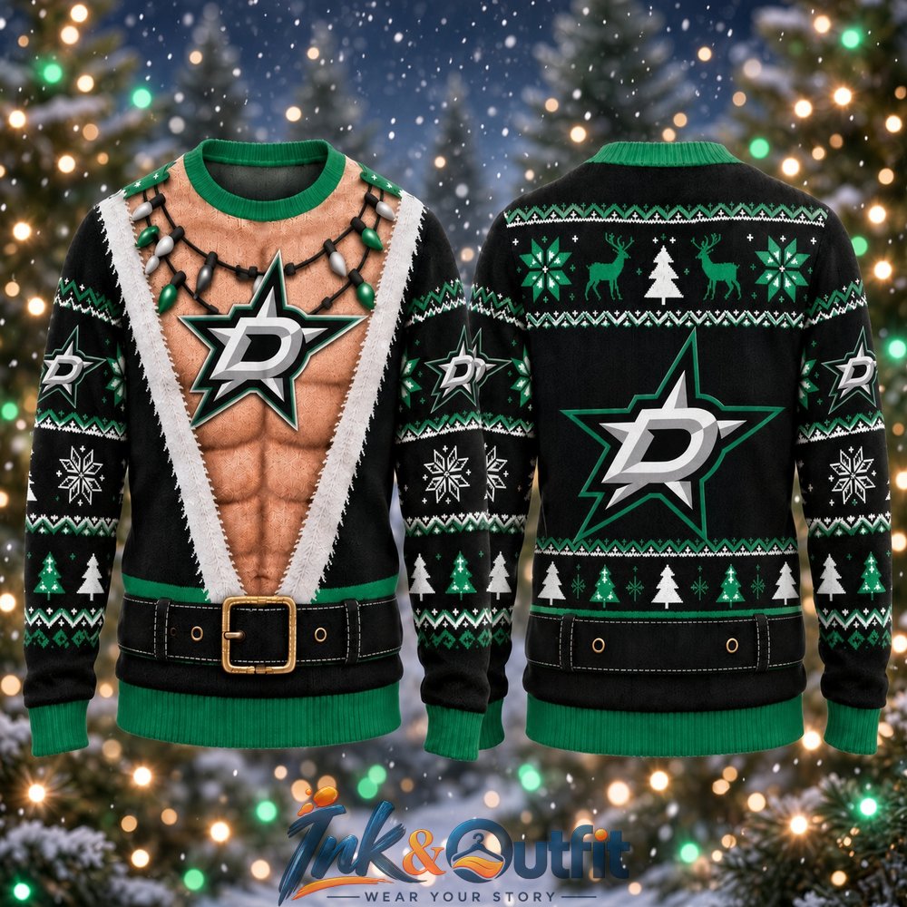 Dallas Stars Funny Body Ugly Christmas Sweater