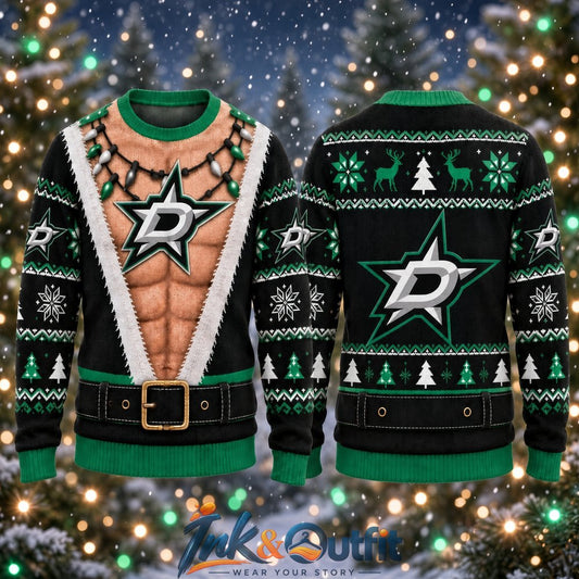 Dallas Stars Funny Body Ugly Christmas Sweater