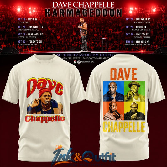 Dave Chappelle Karmageddon North America Premium Shirt  Official Comedy Tour Merch for Fans
