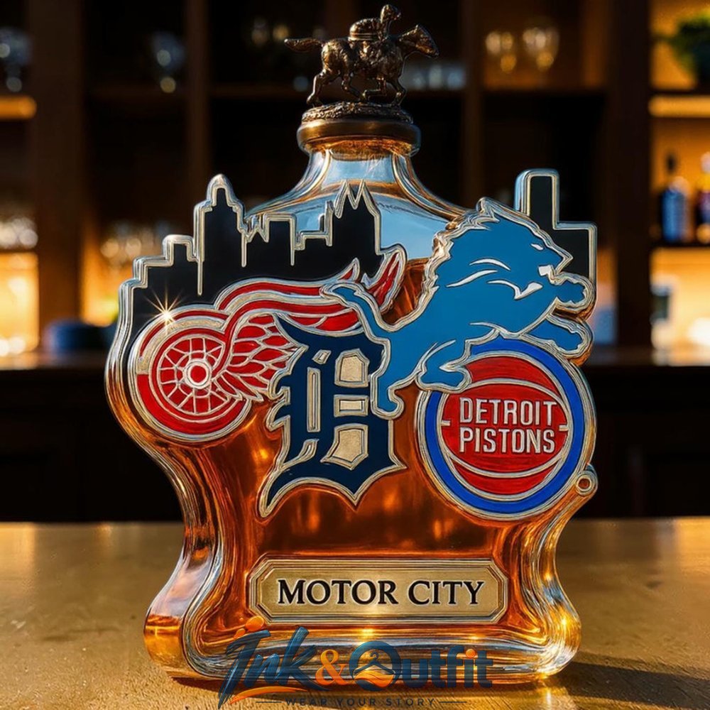 Detroit Limited Edition Motor City New 2026 Whiskey Bottle
