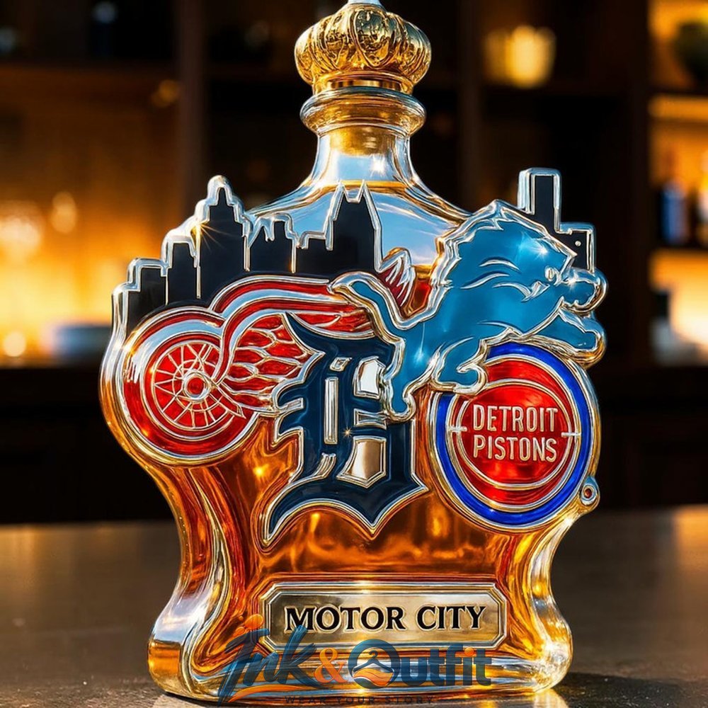 Detroit Limited Edition Motor City New 2026 Whiskey Bottle