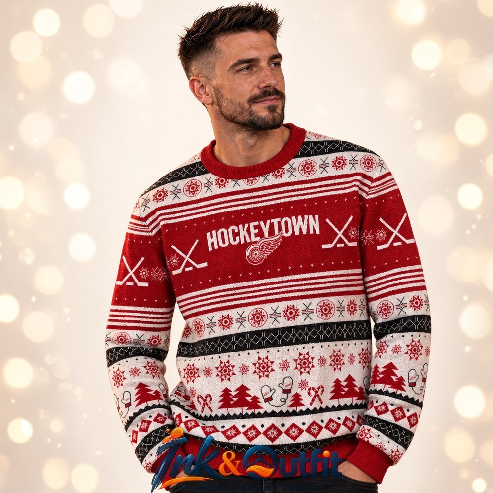 Detroit Red Wings Hockeytown Ugly Sweater 2026