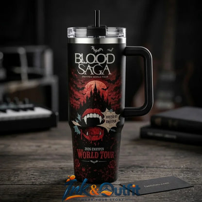 ENHYPEN Blood Saga World Tour 2026 Tumbler With Handle Kpop Fan Concert Gift