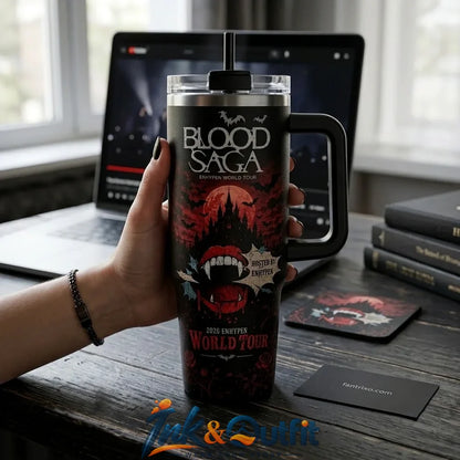 ENHYPEN Blood Saga World Tour 2026 Tumbler With Handle Kpop Fan Concert Gift