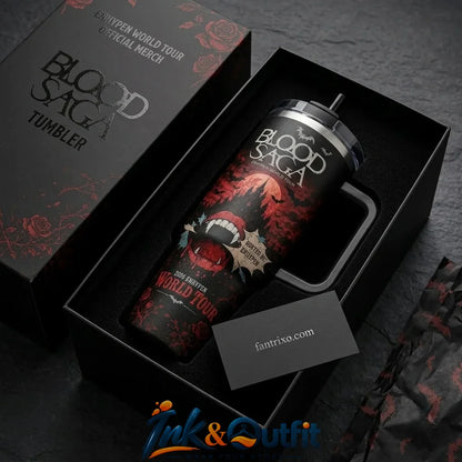ENHYPEN Blood Saga World Tour 2026 Tumbler With Handle Kpop Fan Concert Gift