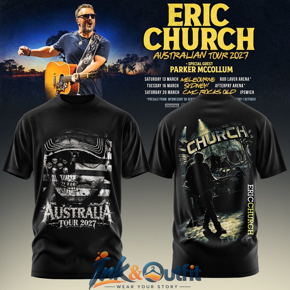 Eric Church Australia Tour 2027 T Shirt