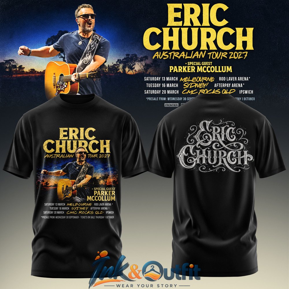 Eric Church Australian Tour 2027 T-Shirt
