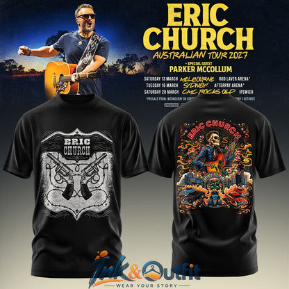 Eric Church Australian Tour 2027 T-Shirt