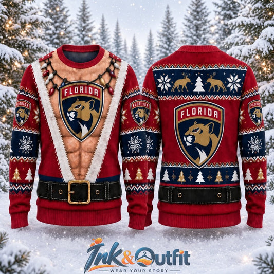 Florida Panthers Funny Body Ugly Christmas Sweater